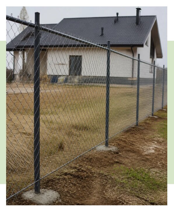 Забор из сетки рабицы под ключ в Красном Сулине по цене от 2245 р. | ЗаборЭксеперт-Крл